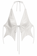 Bat leather top white