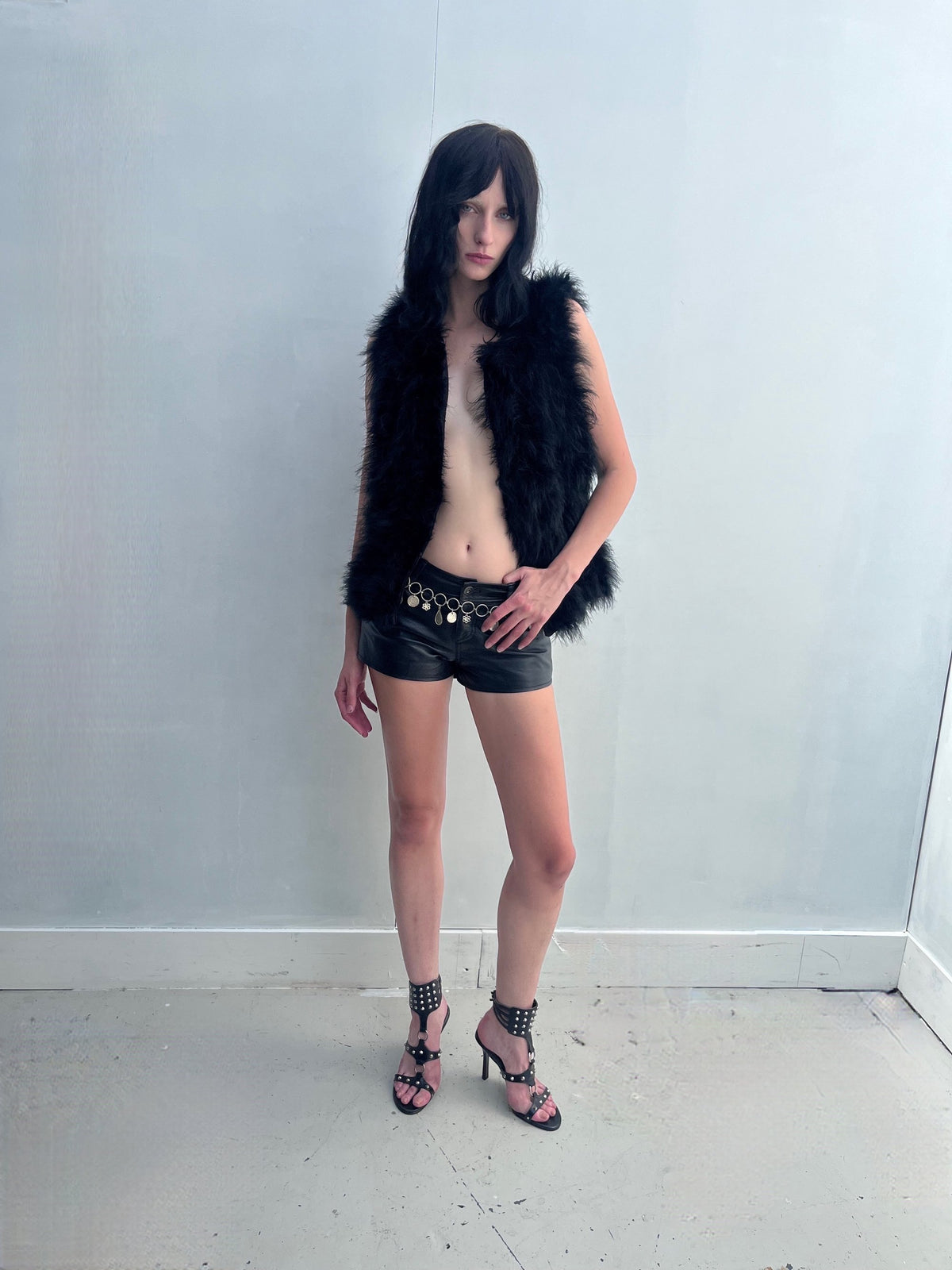 Marabou Feather Vest