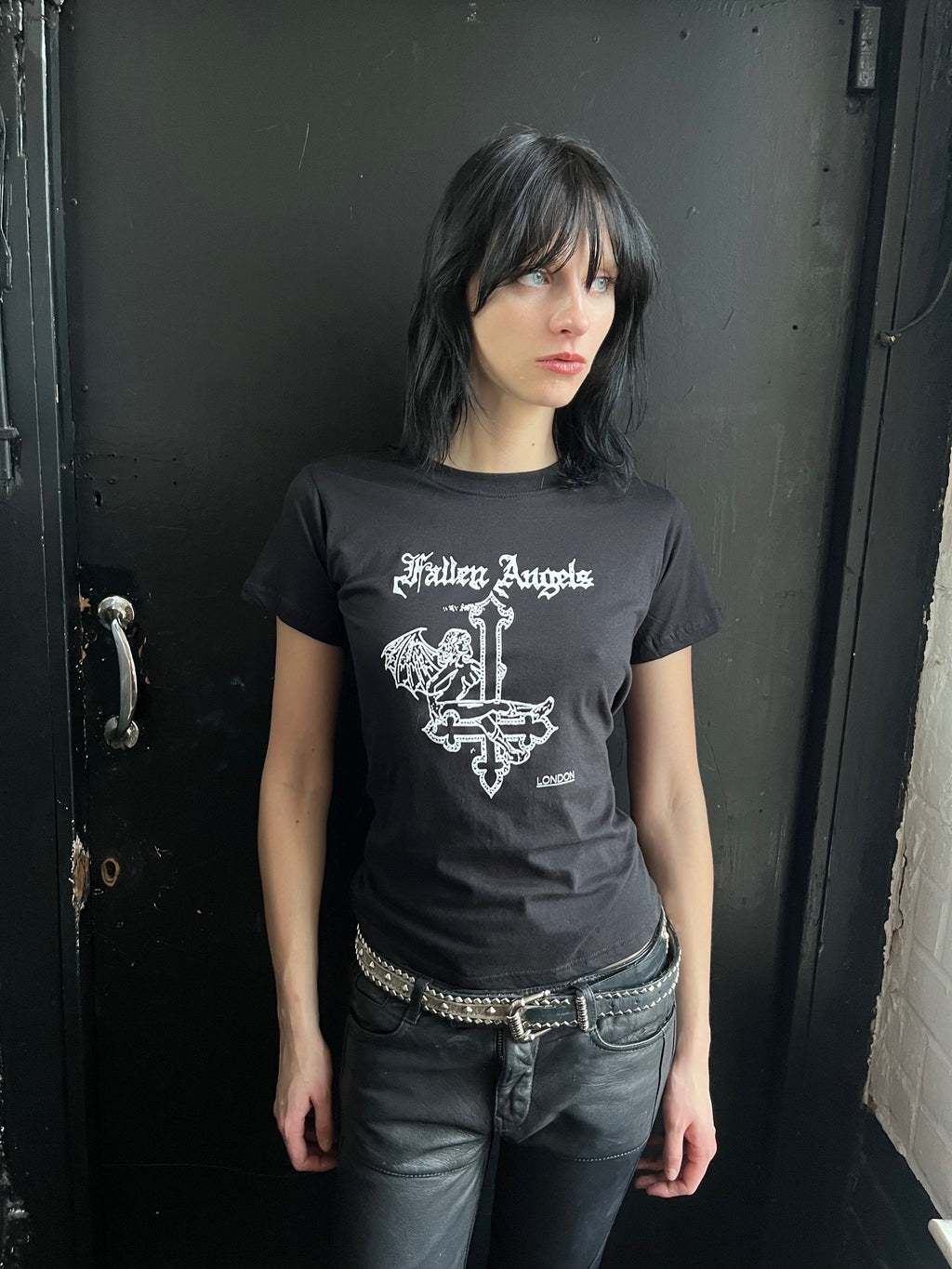 Fallen Angels Black Logo T-shirt