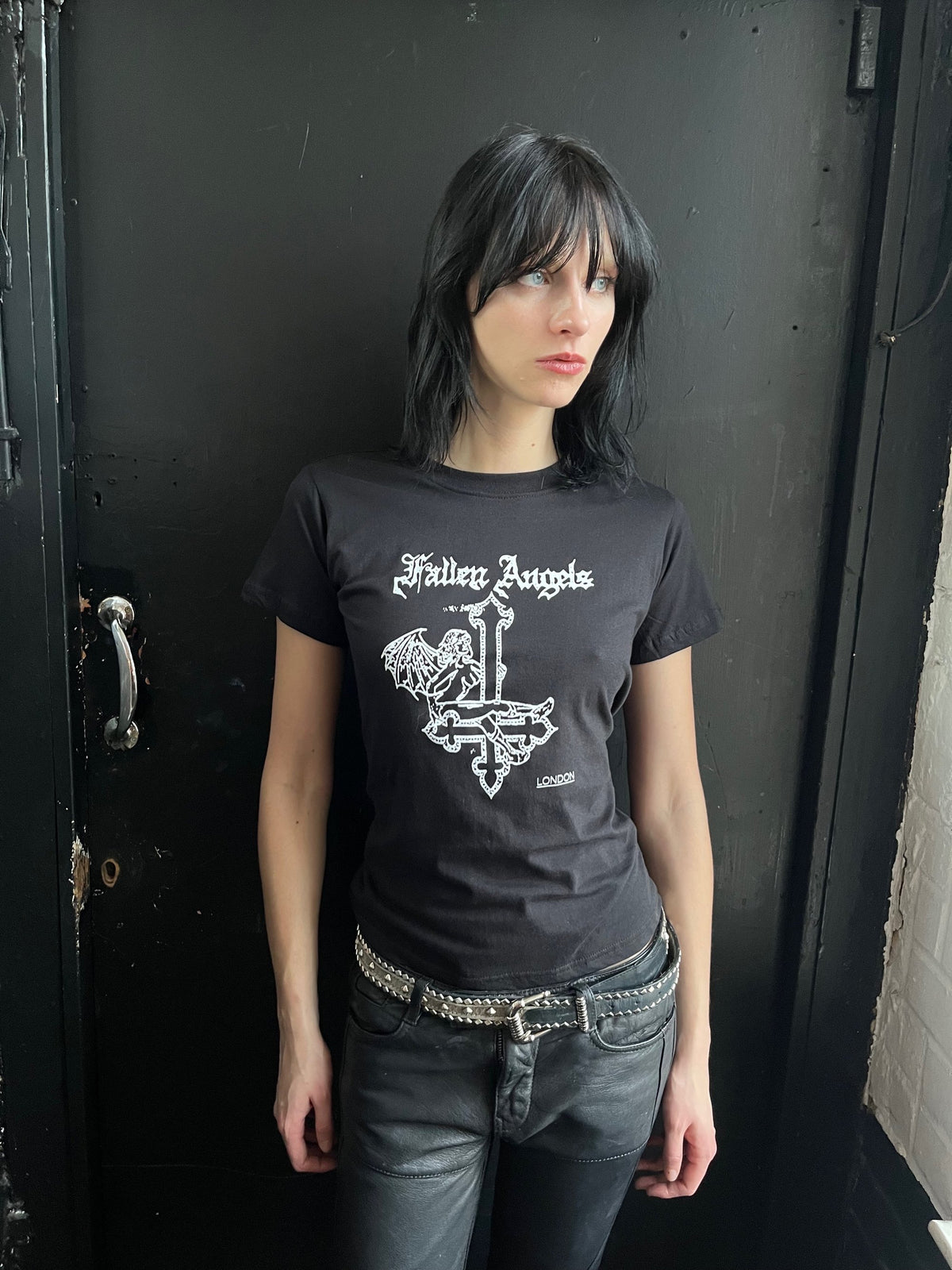 Fallen Angels Black Logo T-shirt