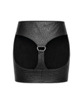 Desire leather cut out skirt