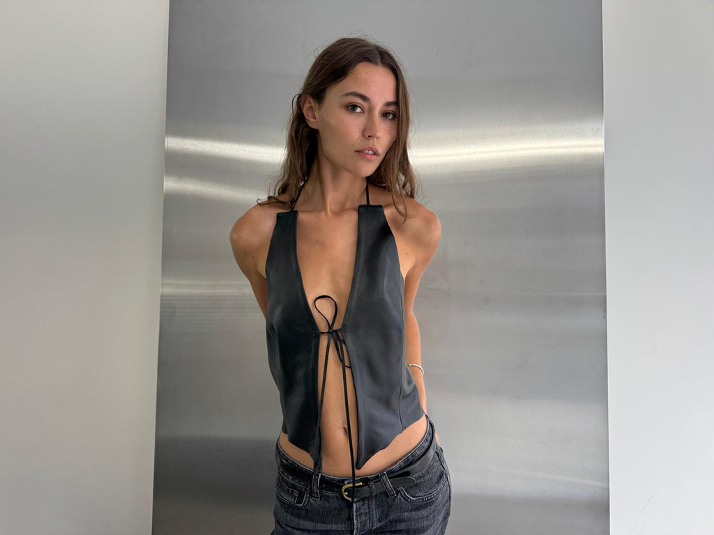 Bat leather top